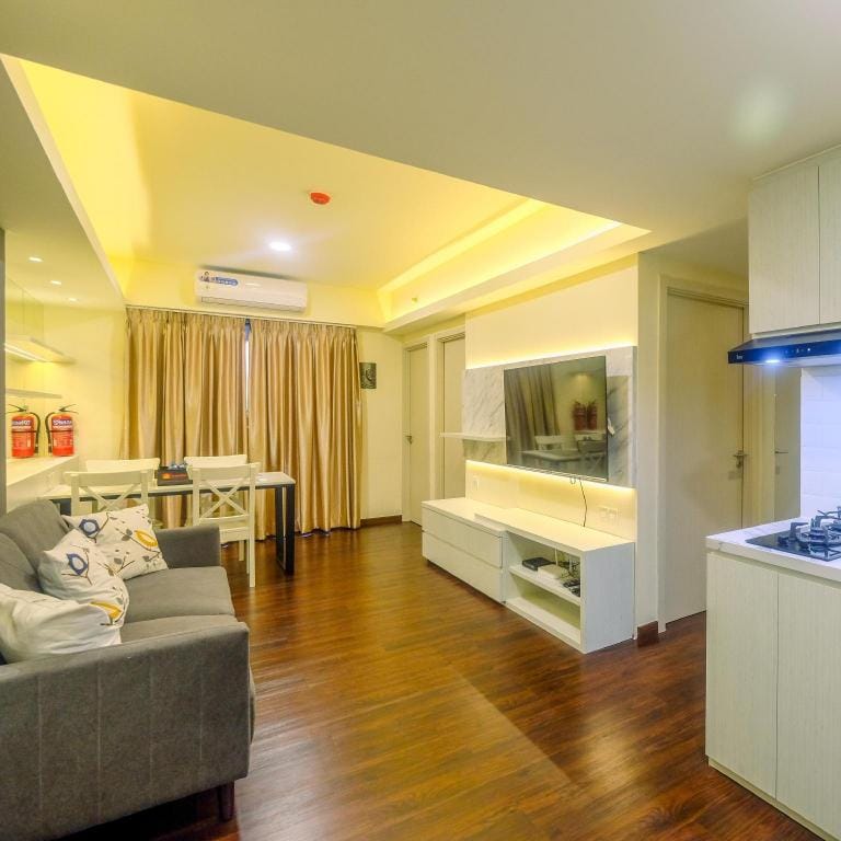 Minimalist 2BR 1 Office Room Meikarta By Travelio Apartment in West Java