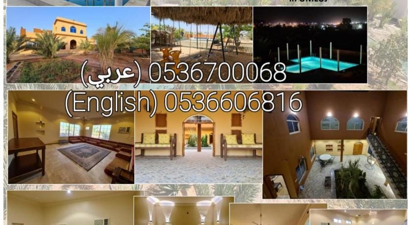 Private villa with swimming pool in a farm Villa in Saudi Arabia