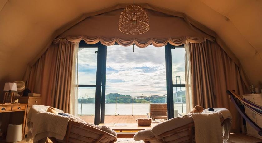 Glamprook Shimanami Luxury tent in Hiroshima Prefecture