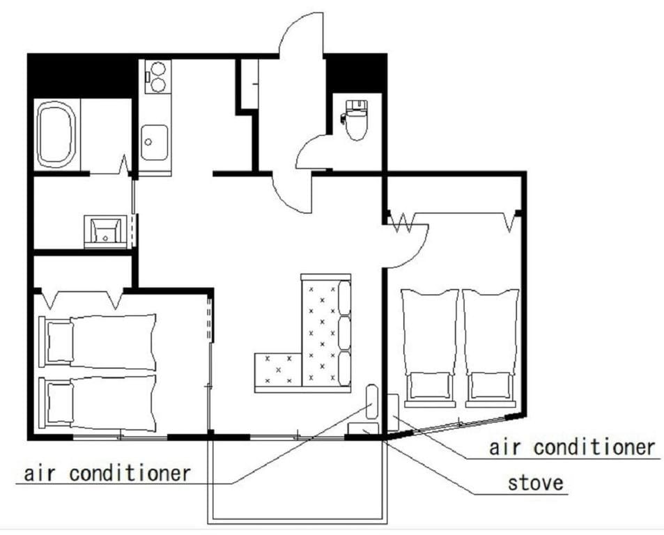 K105★FreeCarpark★53m2-2BR★JR Kotoni 9minwalk_wifi★ Apartment in Sapporo