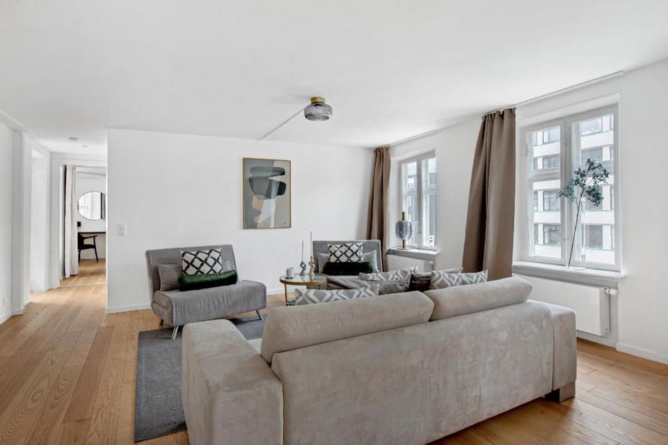 Spacious bright apartment with a balcony in the center of Copenhagen Apartment in Copenhagen