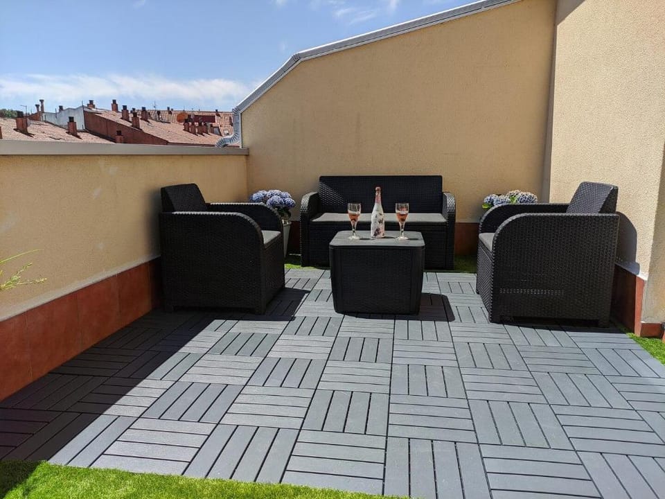 La terraza de Alma Apartment in Galicia