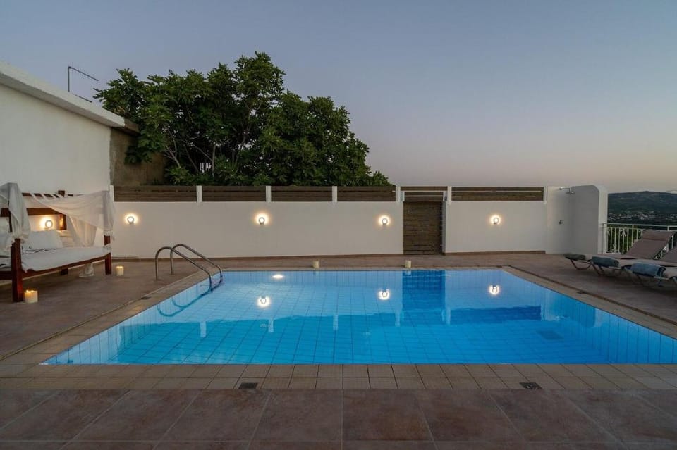 Chic Greek Family Pool Villa in Crete Wine Country Villa in Crete