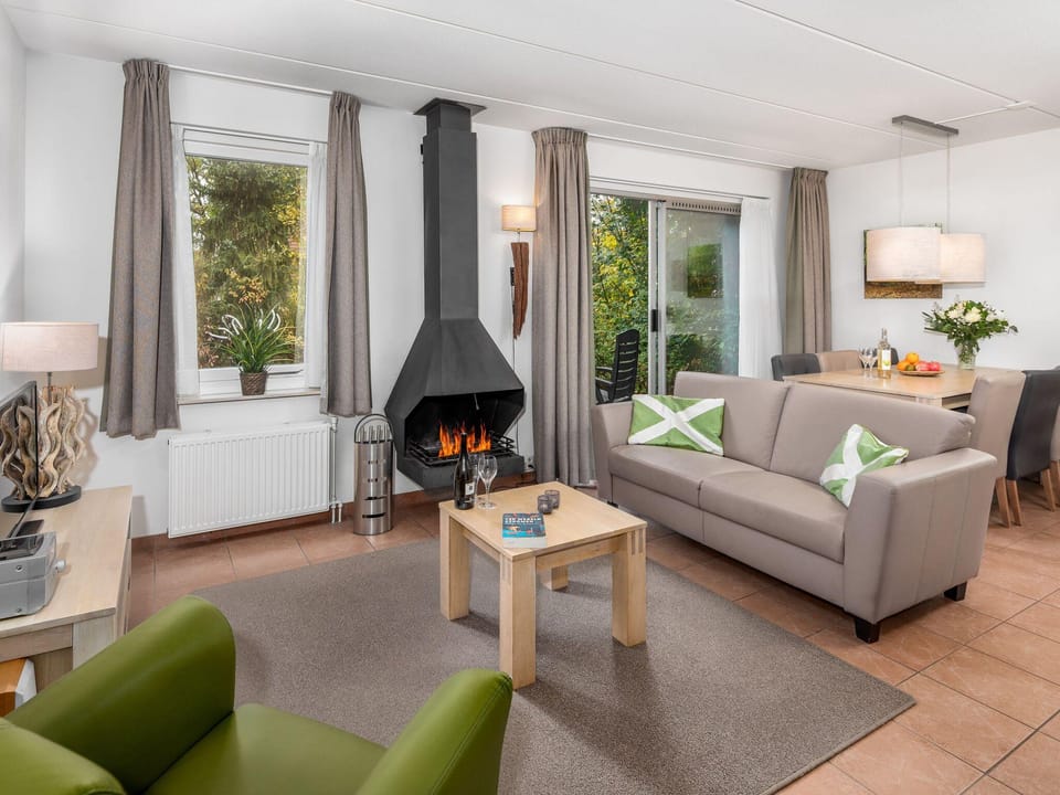 Restyled house with fireplace, surrounded by green Vacation rental in Drenthe (province)