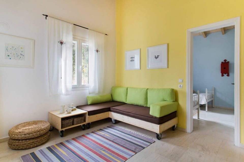 Cute yellow Handmade house with garden Vacation rental in Corfu, Greece