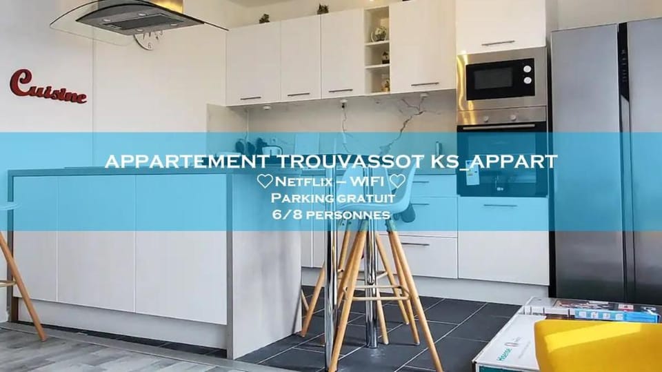Appart 6/8 personnes proche centre parking gratuit Apartment in Troyes