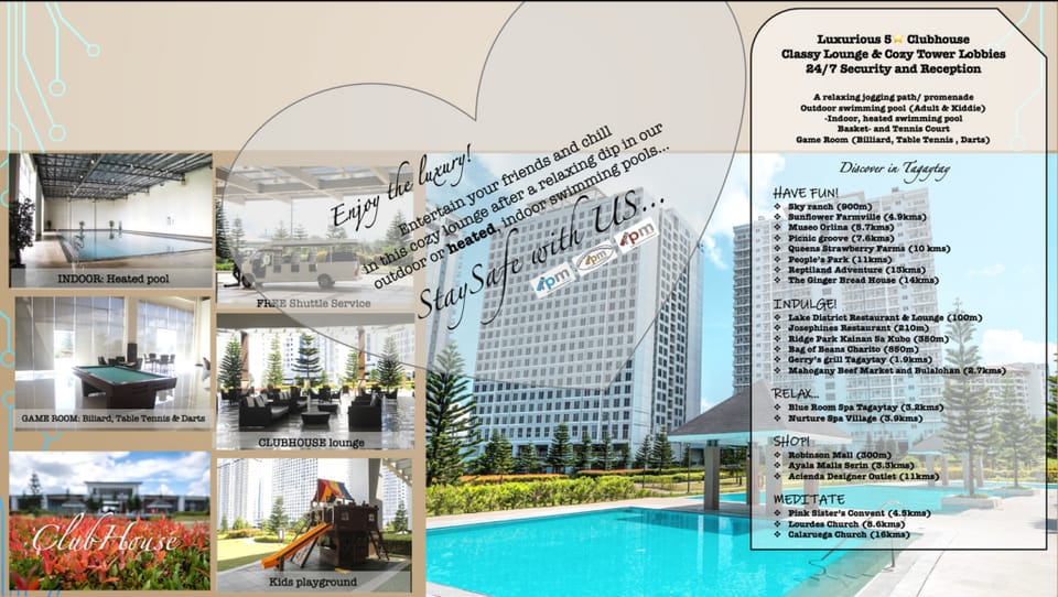 Romantic City Lights & Tagaytay Dreams Rushmore40 Apartment in Tagaytay