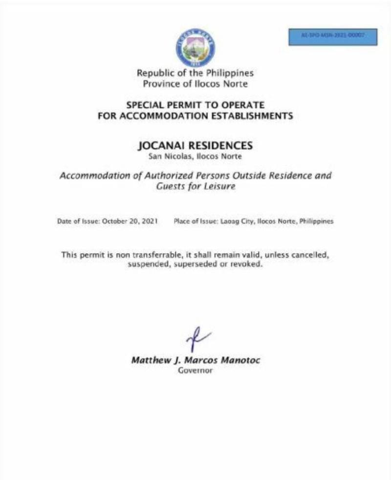 JOCANAI RESIDENCES Furnished Private Room Apartment in Cordillera Administrative Region