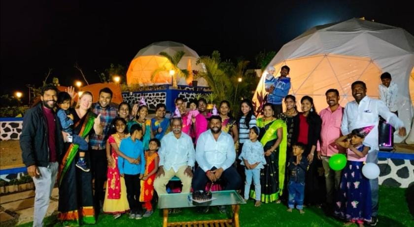 Glamping Dome experience with alluring Lake View Vacation rental in Maharashtra