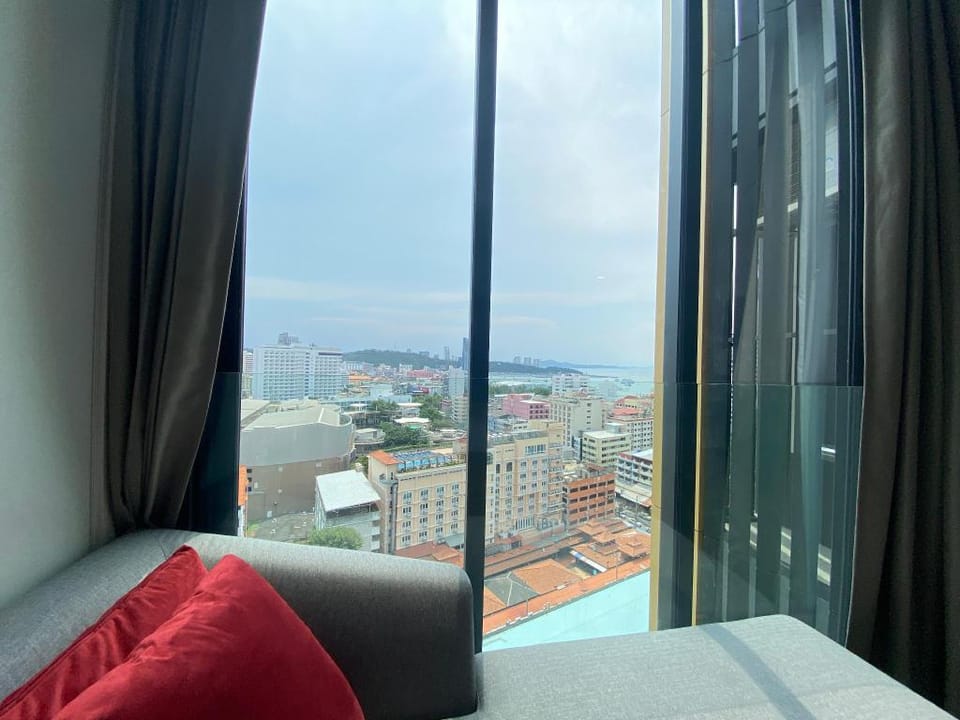 Edge Central Pattaya?SeaView 1BR can stay3people  Apartment in Pattaya City