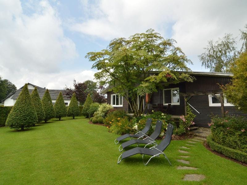 Cozy Chalet with Pond, Malmedy Vacation rental in Wallonia, Belgium