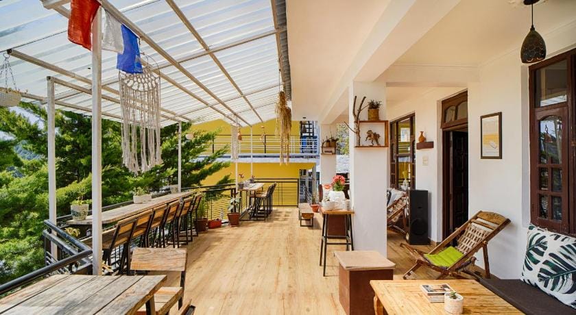 Young Monk Hostel & Cafe Dharamkot Hostel in Punjab, India