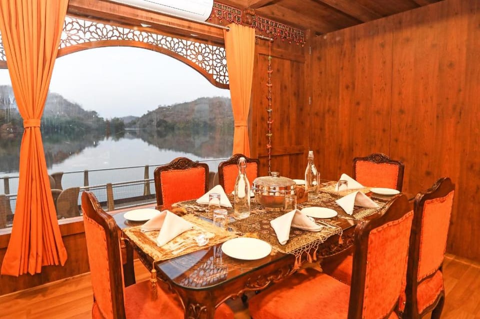 Palette by CheckIn Ekta Houseboat Statue Of Unity Kevadia Docked boat in Gujarat