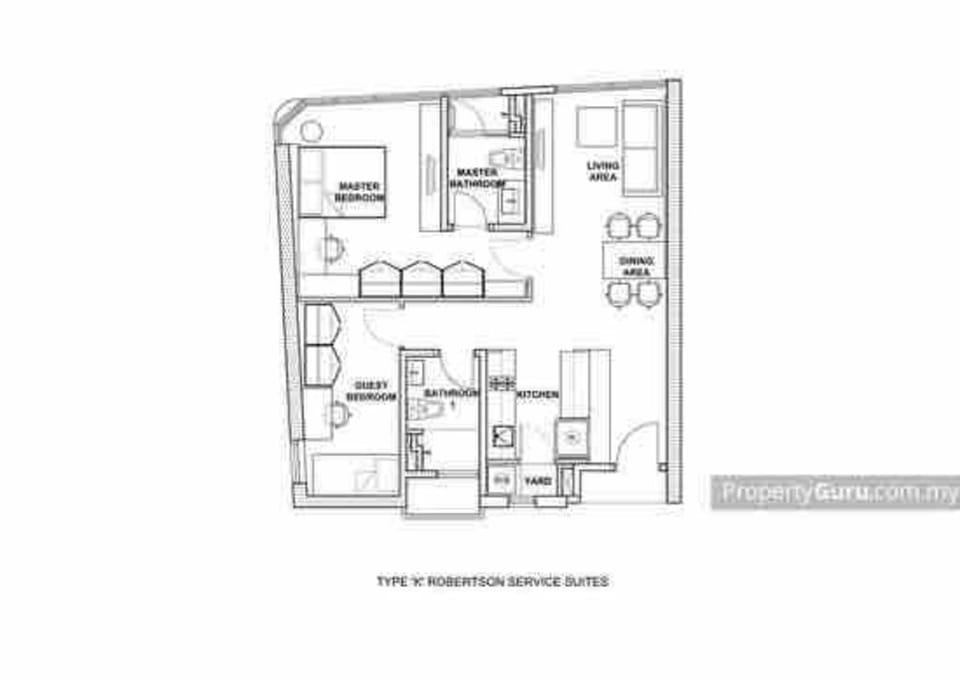 THE EDEN 2R2B @ The Robertson KL Bukit Bintang Apartment in Federal Territory of Kuala Lumpur