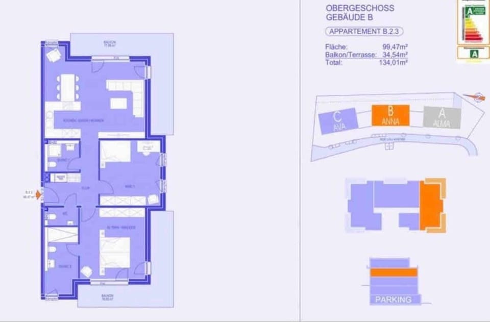 2BD high end Apt. 135m2 in Strassen Apartment in Strassen