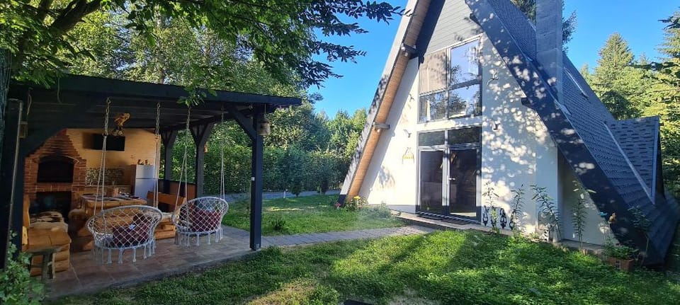 Forest A-frame chalet Villa in Romania