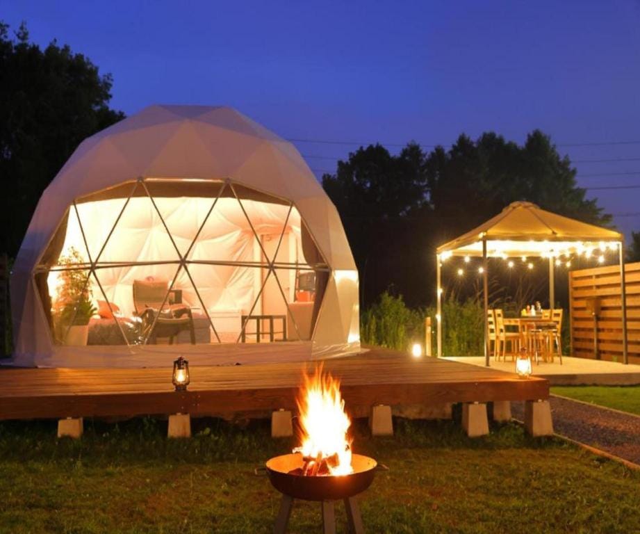 Glamping Resort Varie Luxury tent in Shizuoka Prefecture