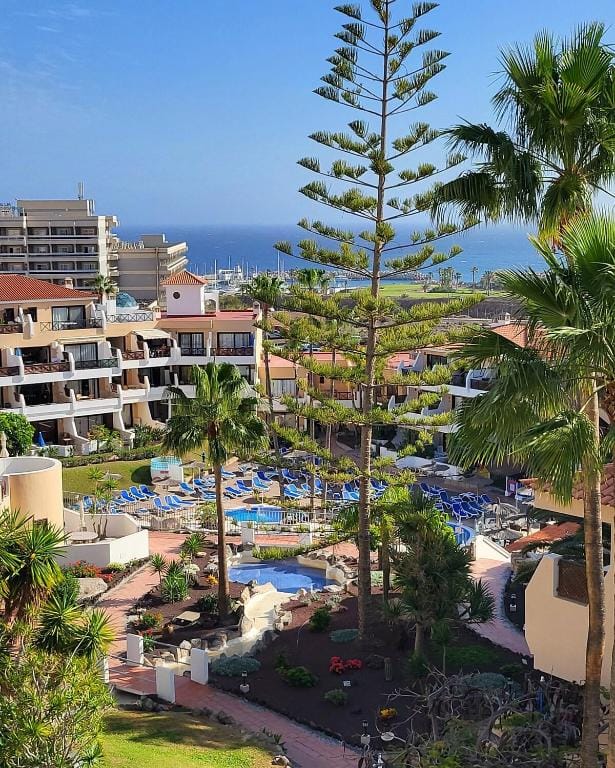 Golden Paradise Heated Pool at Albatros Park Apartment in Abona