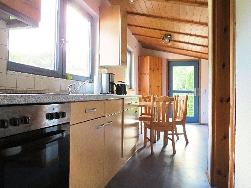 Holiday farm situated next to the Kellerwald-Edersee national park with a sunbathing lawn Apartment in Hesse