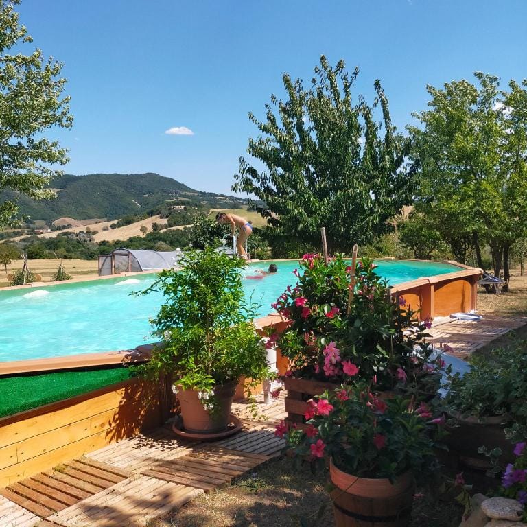 Mansarda Viti - View on the pediment - Apartment in Umbria