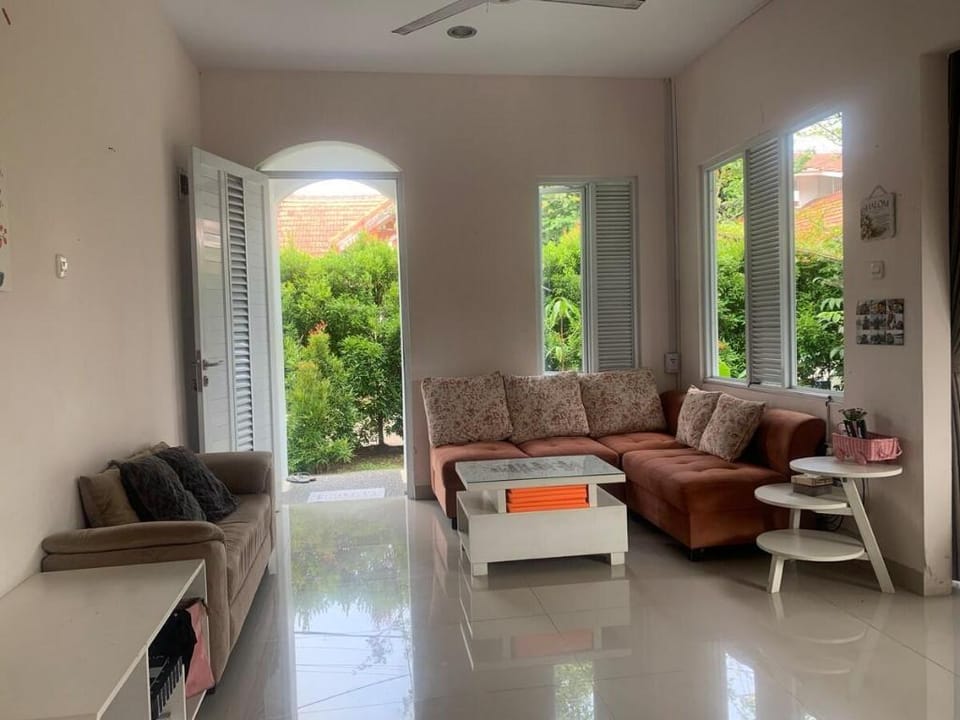 mountain view rooftop, big screen entertainment Villa in West Java