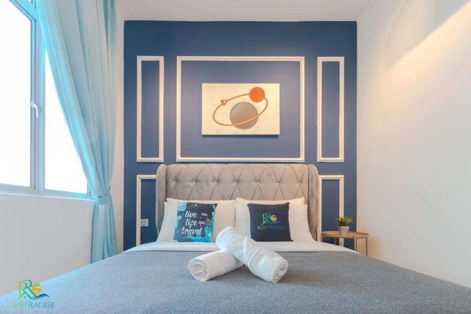 Santorini⋅SKS Habitat⋅3BR 5Pax⋅JB Larkin Sentral Apartment in Johor Bahru