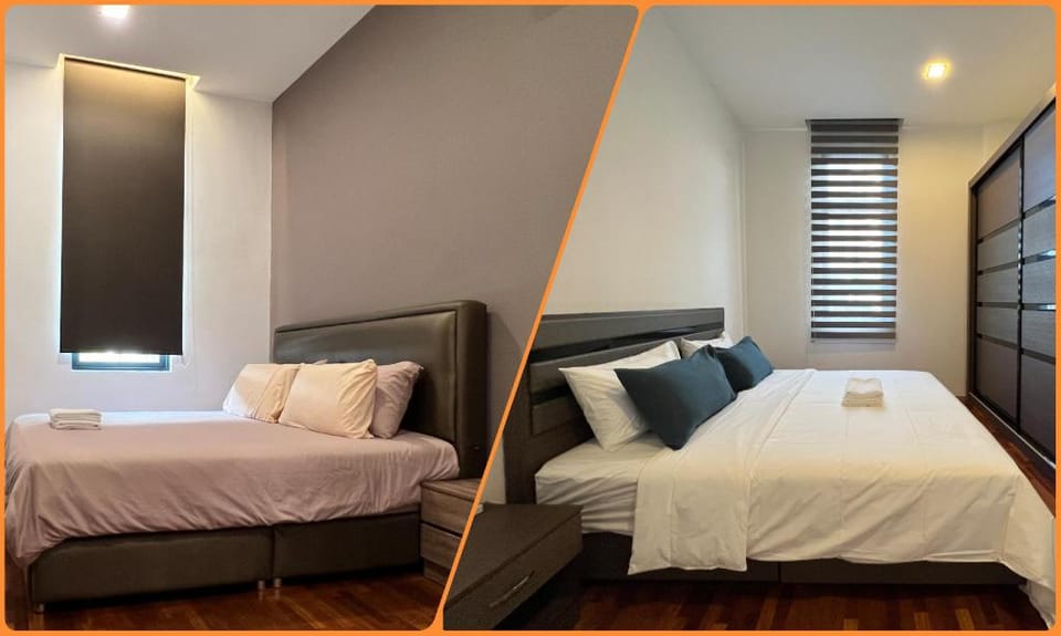 Jk>18Pax>5K>1Q>2S>4futon>6BedR>4BathR>4Carparks Apartment in Kuching