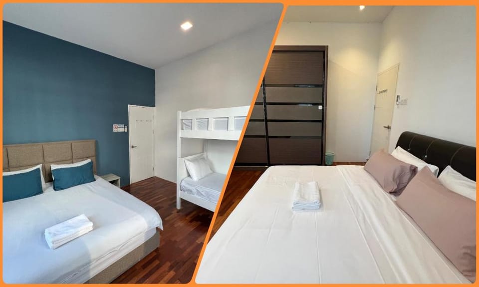 Jk>18Pax>5K>1Q>2S>4futon>6BedR>4BathR>4Carparks Apartment in Kuching