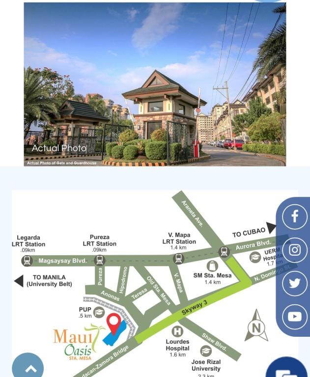 Maui Oasis 2-BR Condo FREE Secured Parking Apartment in Manila City
