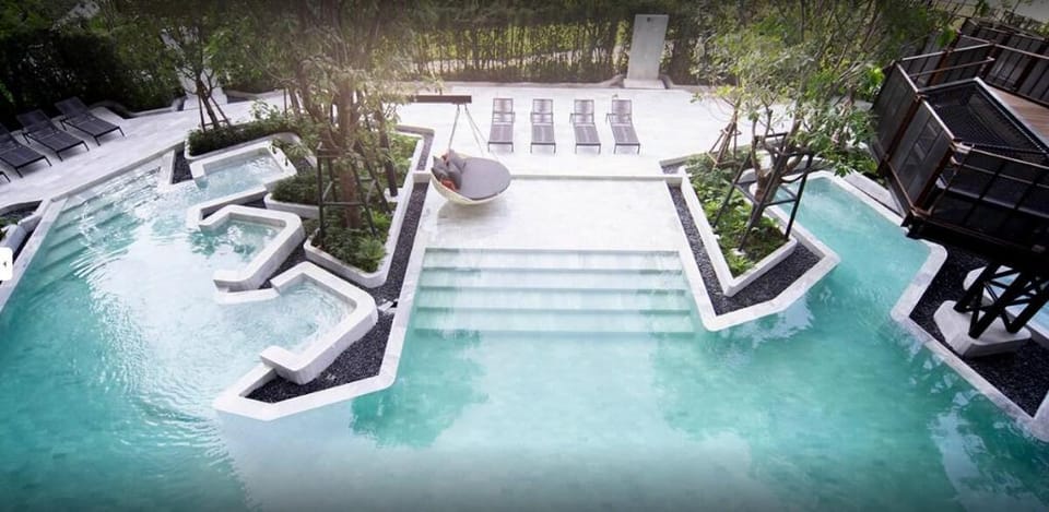 Lovely 1 bed 1 living with pool, Nice view Apartment in Bangkok