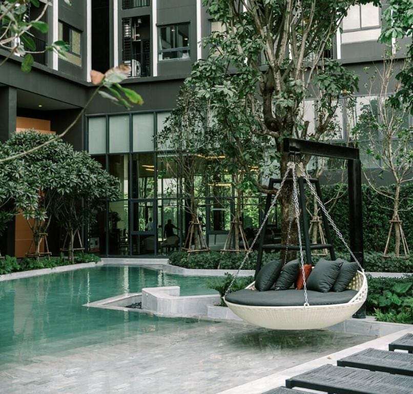 Lovely 1 bed 1 living with pool, Nice view Apartment in Bangkok