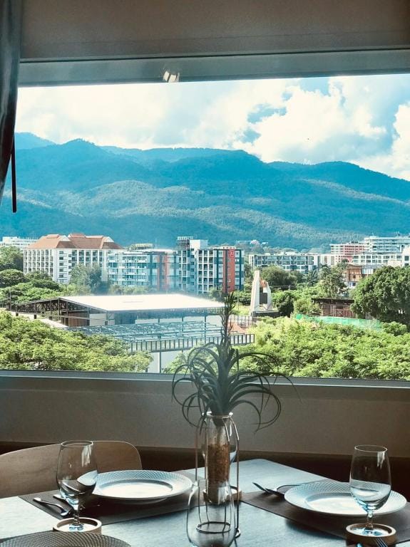 Mountain  & City View Panorama  at Nimman R807 Apartment in Chiang Mai