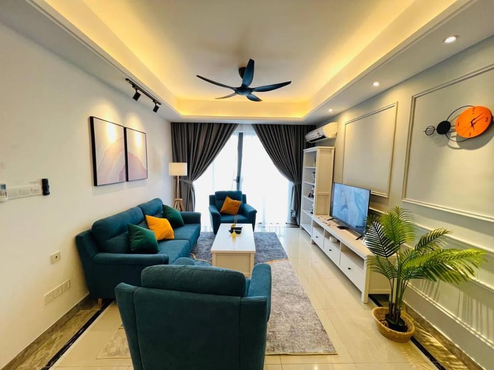 Sea View 3BR unit at R&F Princess by ANJU Apartment in Johor Bahru