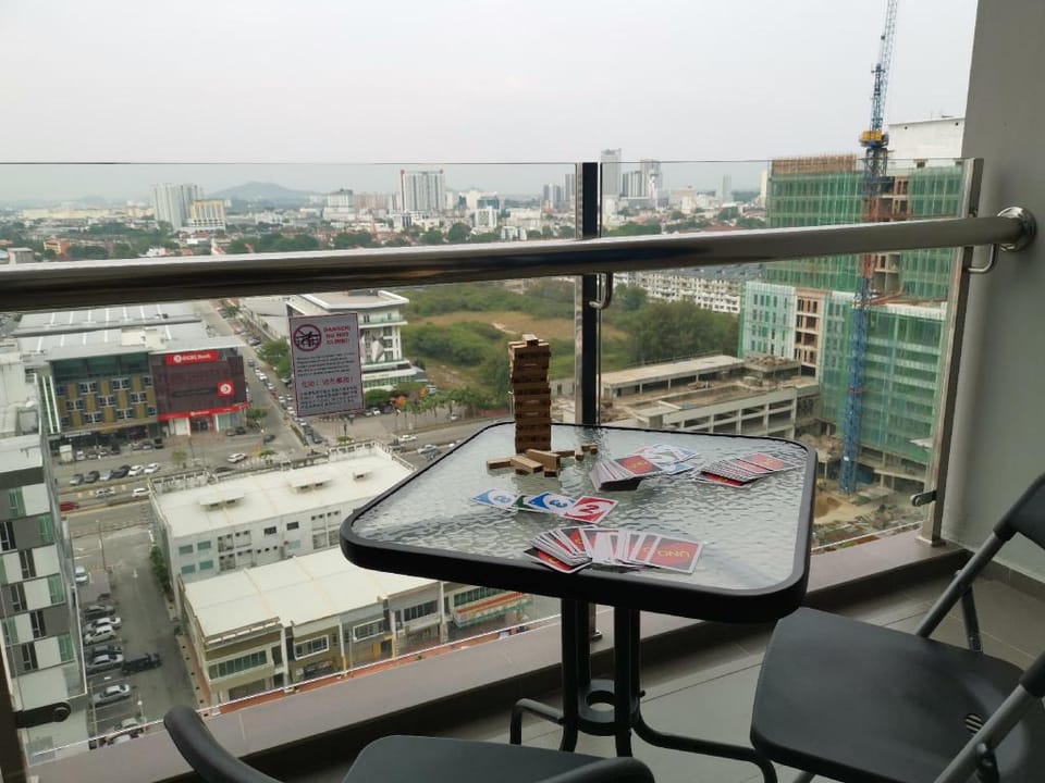 Atlantis 1BR 4-6pax Superb City View 5min to Town Apartment in Malacca