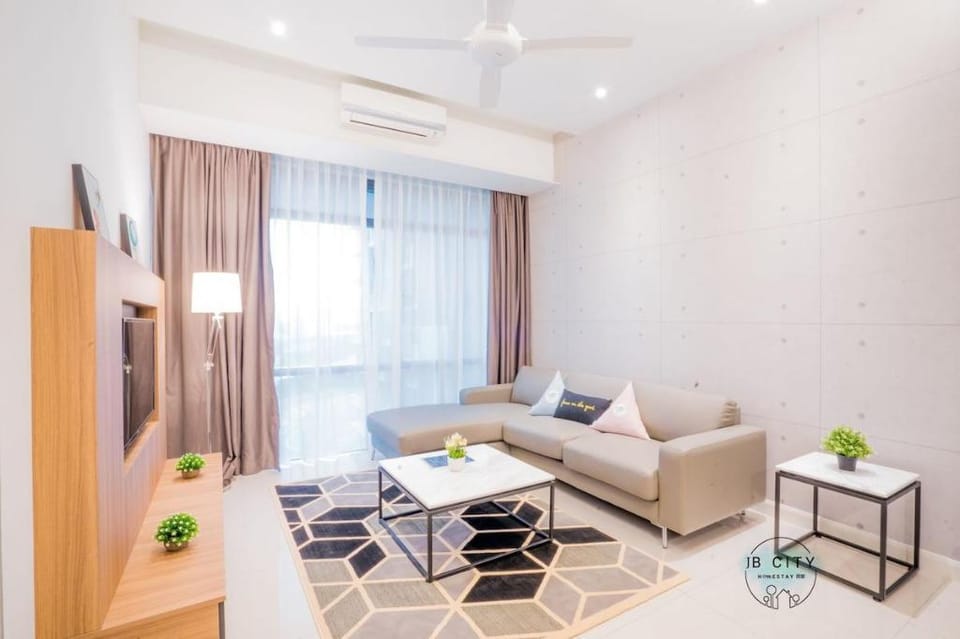 Grand Medini - Deluxe Suites balcony by RR JB City Vacation rental in Johor