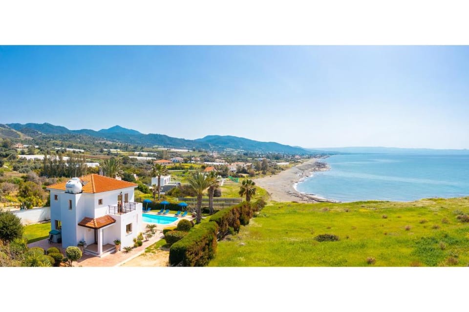 Villa Pelagos: Large Private Pool, Walk to Beach, Sea Views, A/C, WiFi                               Apartment in Paphos District
