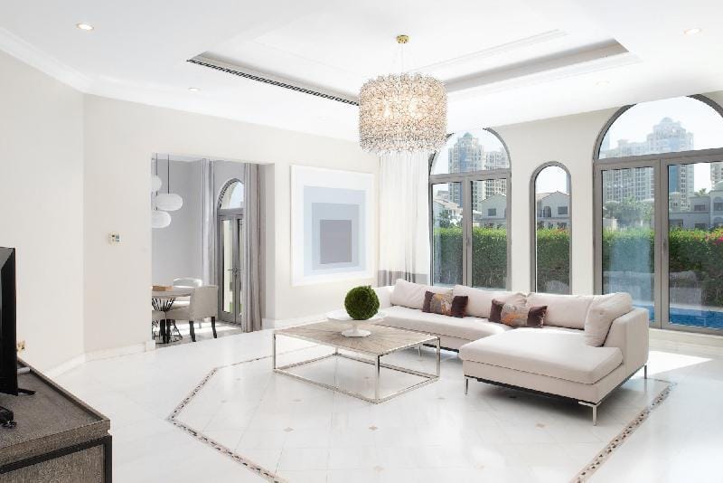 Private Pool & Beach Access Villa w/ Cinematic Vws Apartment in Dubai