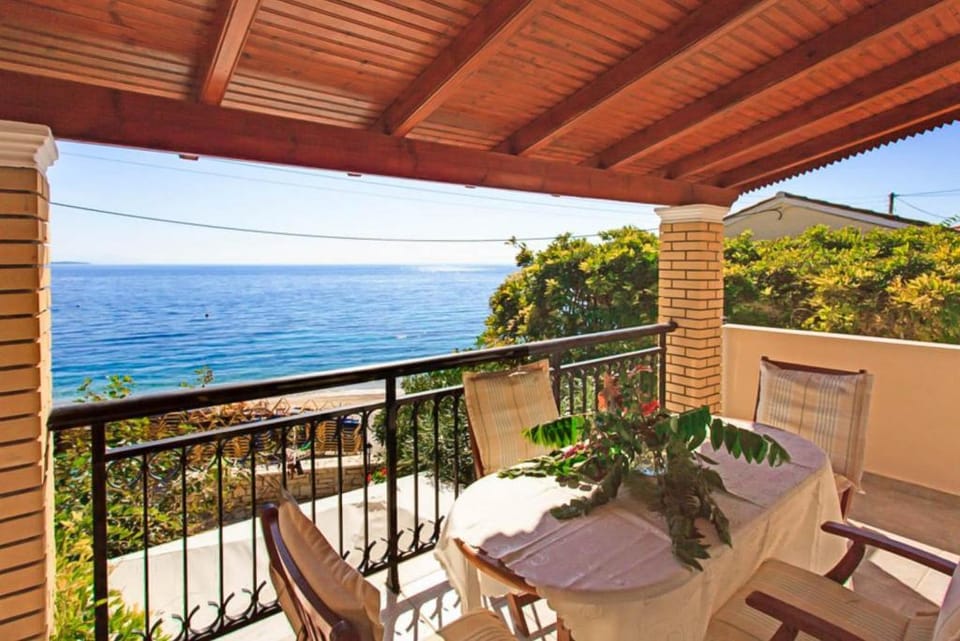Fotini: Walk to Beach, Sea Views, A/C, WiFi, Car Not Required                                        Apartment in Corfu, Greece