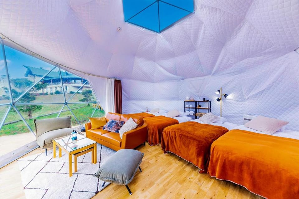 Onsen Glamping WOOODS Geihoku Luxury tent in Hiroshima Prefecture