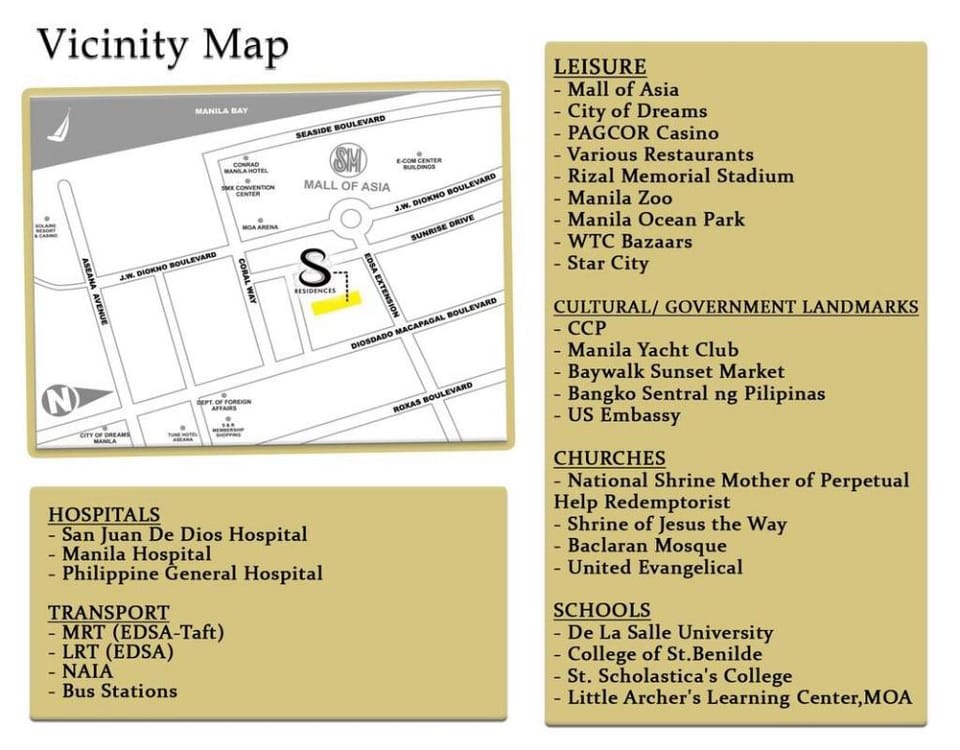 S Residences 1 bedroom condo  near Mall of Asia Apartment in Pasay