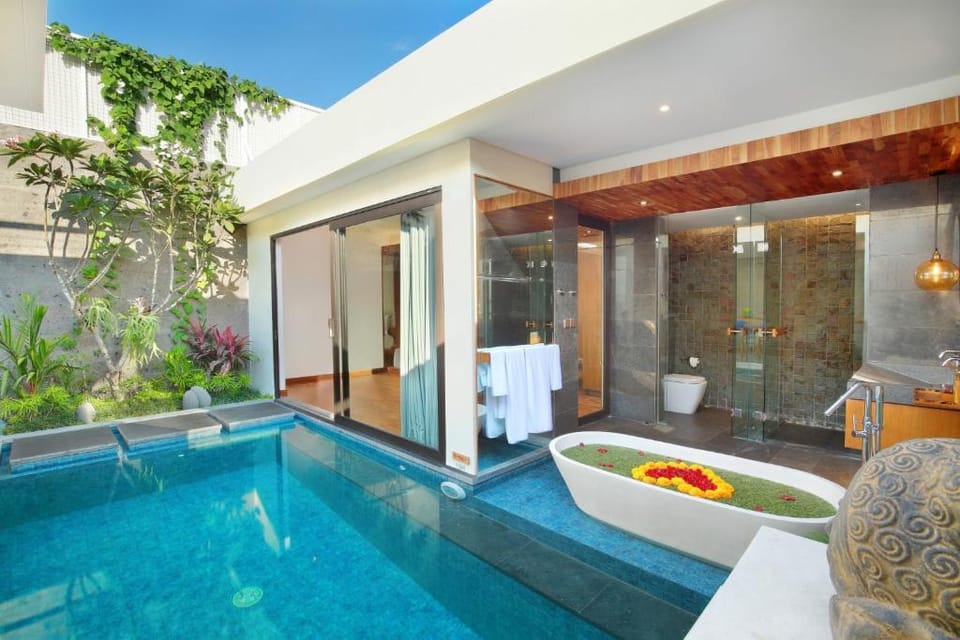 Ariana 1 BR Villa W/Private Pool & Bathtub Y052 Villa in North Kuta