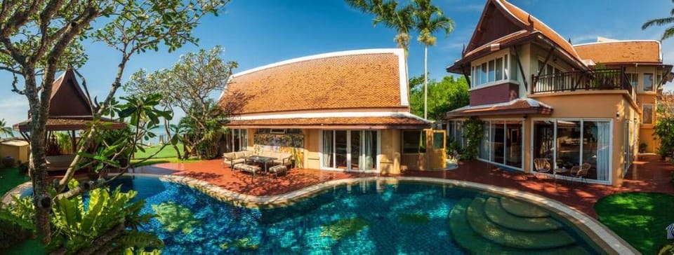 Gala Beachfront Pool Villa ~ Private Beach Villa in Pattaya City