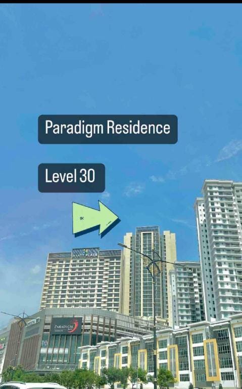Paradigm Mall Residence (L30) 10pax JBcity skudai Apartment in Johor Bahru