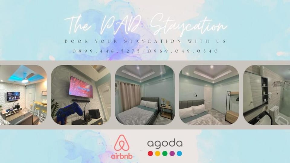 The PAD Staycation | 2BR with PS4, Netflix, WIFI Apartment in Region of Manila