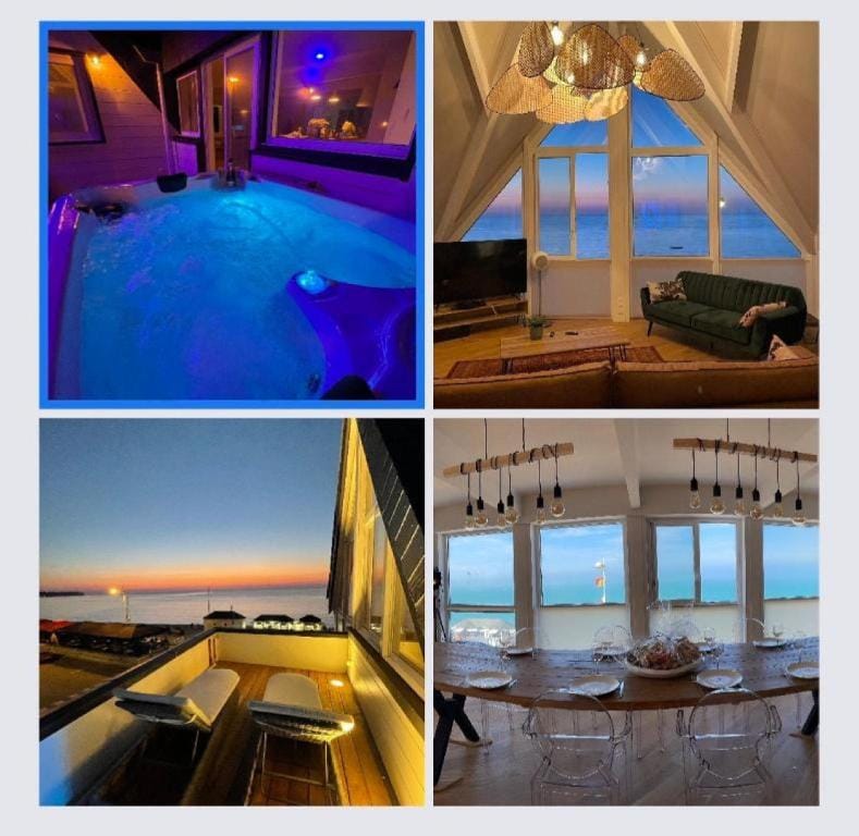 Le Poséidon - gîte exceptionnel face à la mer avec spa, terrasse, 4 chambres Apartment in Normandy