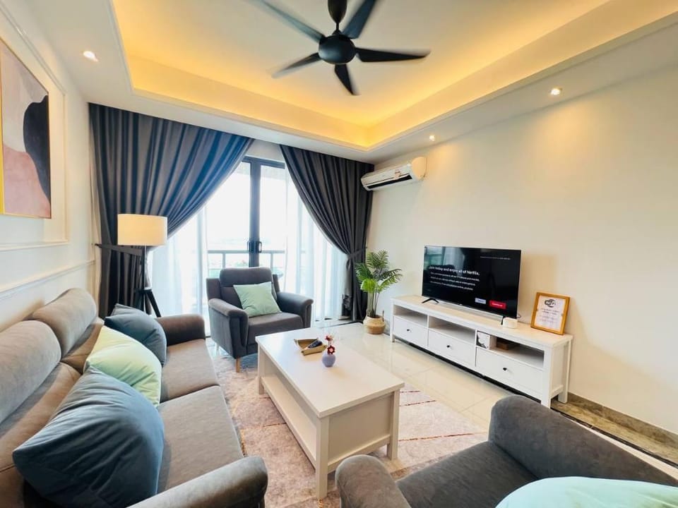 Cozy Sea View 3BR unit at R&F Princess by ANJU Apartment in Johor Bahru