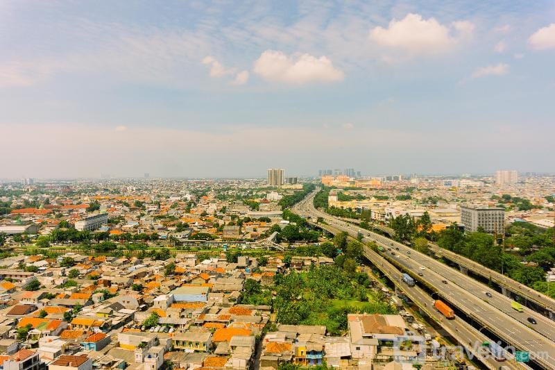 Japandi Design 1BR at West Vista By Travelio Apartment in Jakarta