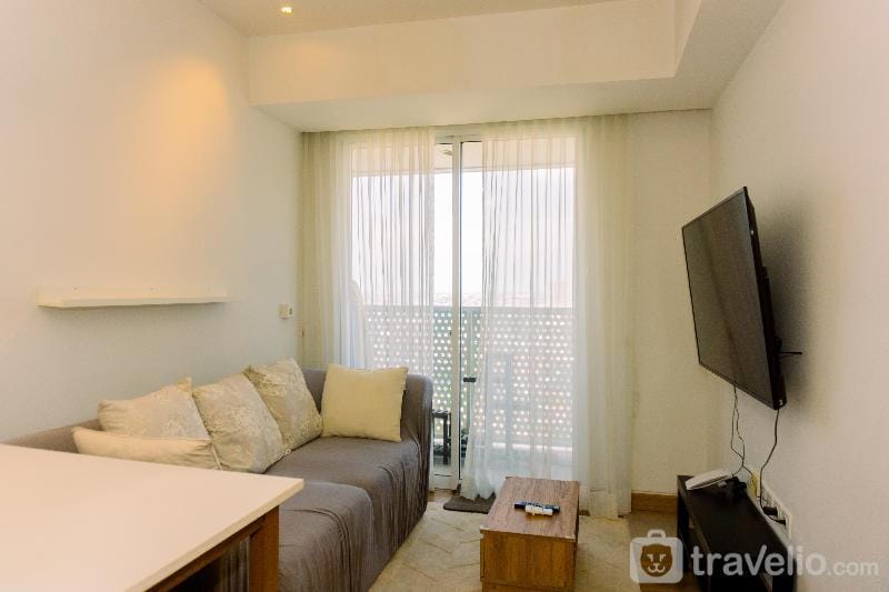 Japandi Design 1BR at West Vista By Travelio Apartment in Jakarta