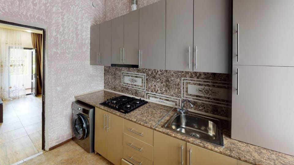 Beautiful view to Garnu Pagan temple and street  Apartment in Armenia