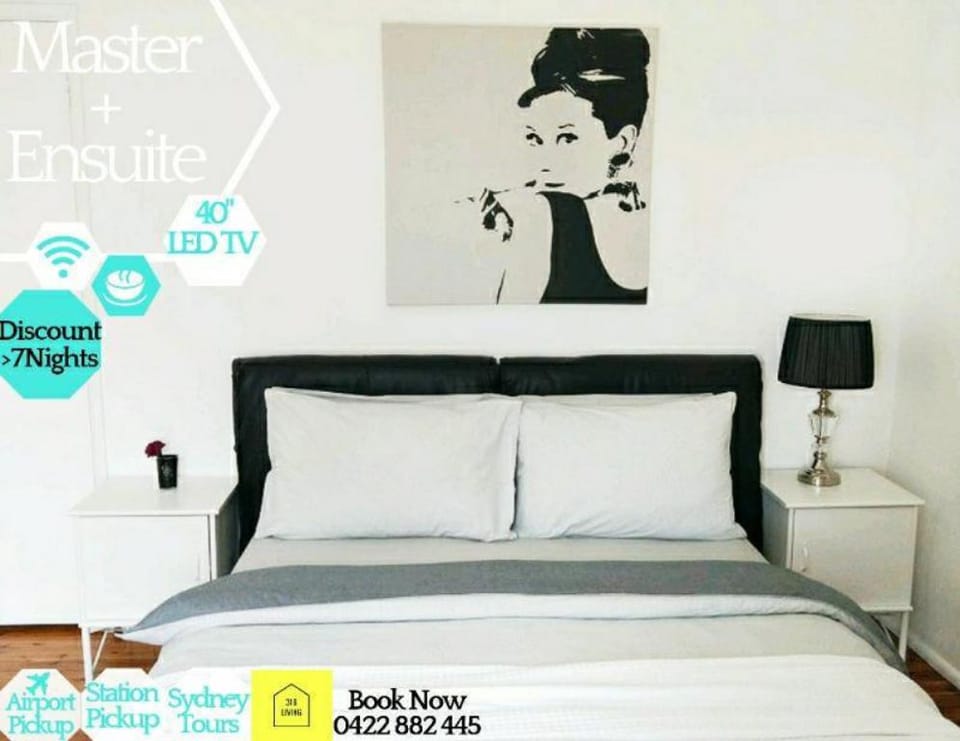 Glenfield Stylish 4 Rooms - 1Master + 3Queen Rooms Vacation rental in Sydney